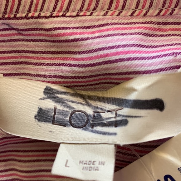 Loft cotton classic striped tunic blouse - Picture 5 of 8